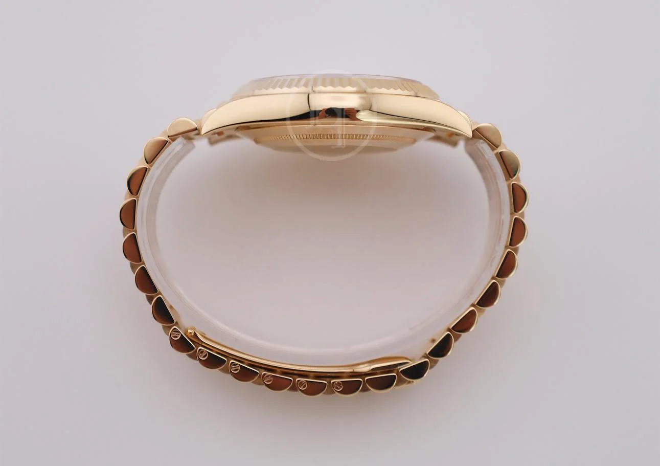 Rolex Day-Date 40 Yellow Gold Champagne Index Dial & Fluted Bezel President Bracelet 228238 - - Image 9
