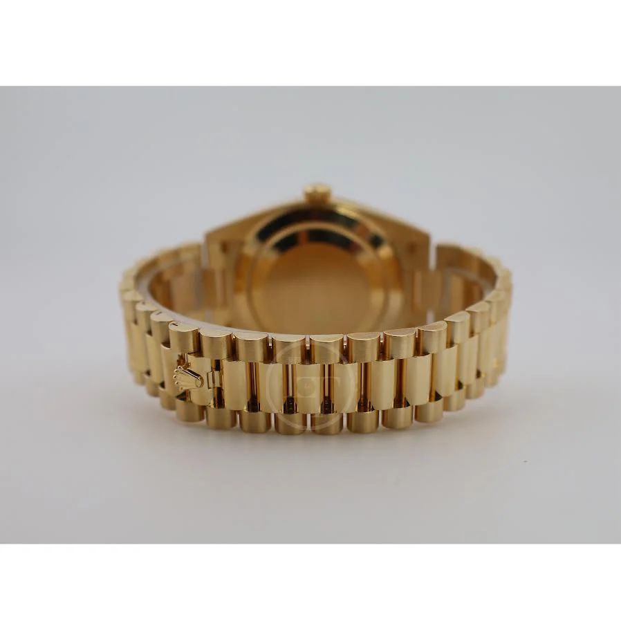 Rolex Day-Date 40 Yellow Gold Champagne Roman Dial & Fluted Bezel President Bracelet 228238 - - Image 10