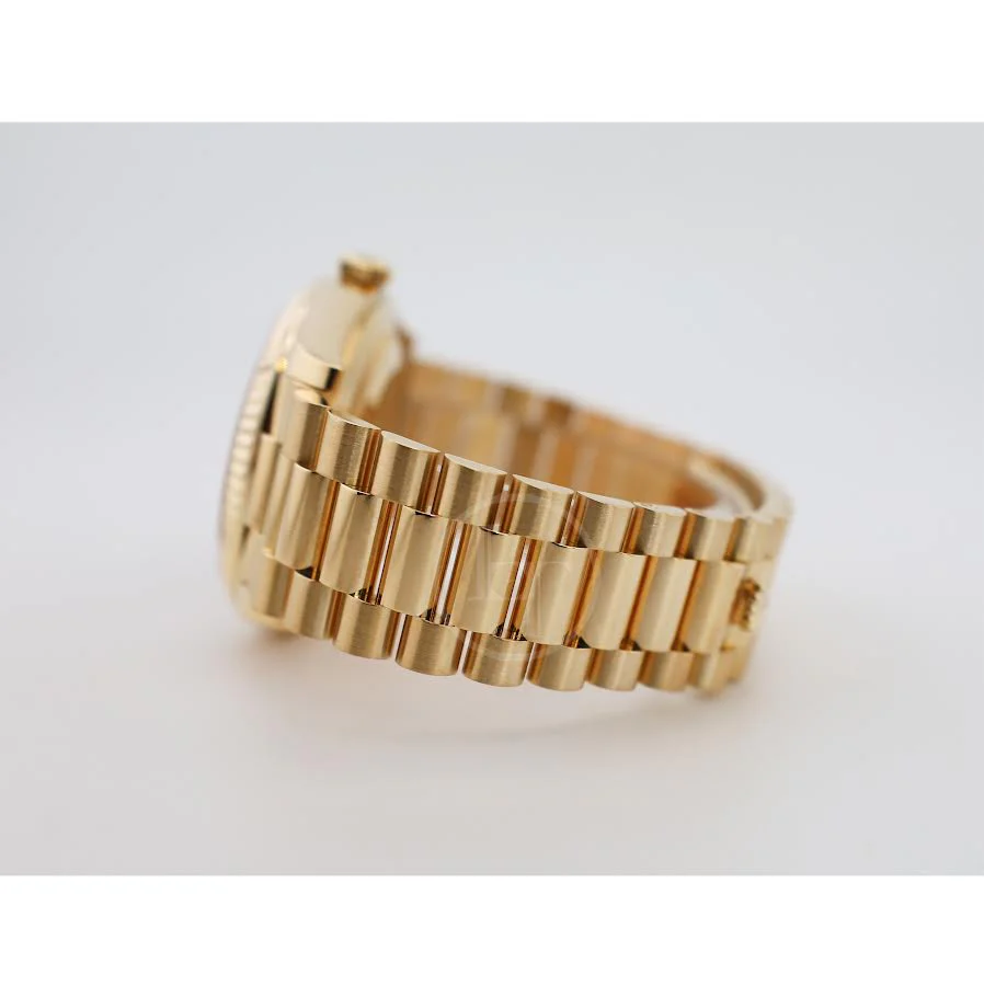 Rolex Day-Date 40 Yellow Gold Champagne Roman Dial & Fluted Bezel President Bracelet 228238 - - Image 7