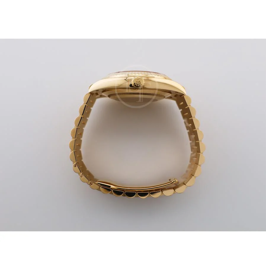 Rolex Day-Date 40 Yellow Gold Champagne Roman Dial & Fluted Bezel President Bracelet 228238 - - Image 8