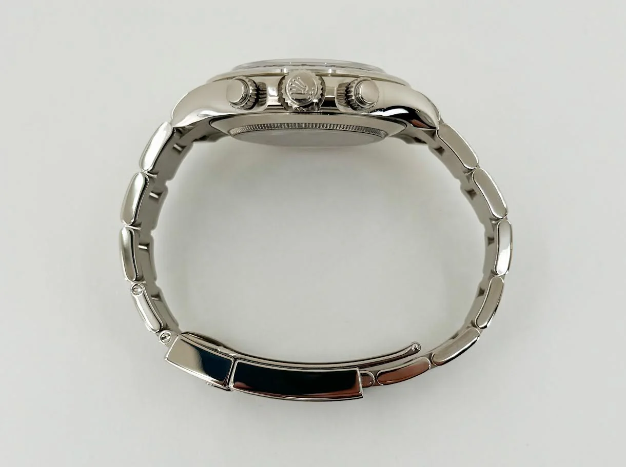 Rolex Daytona White Gold Blue Index Dial White Gold Bezel Oyster Bracelet 116509 - Image 7