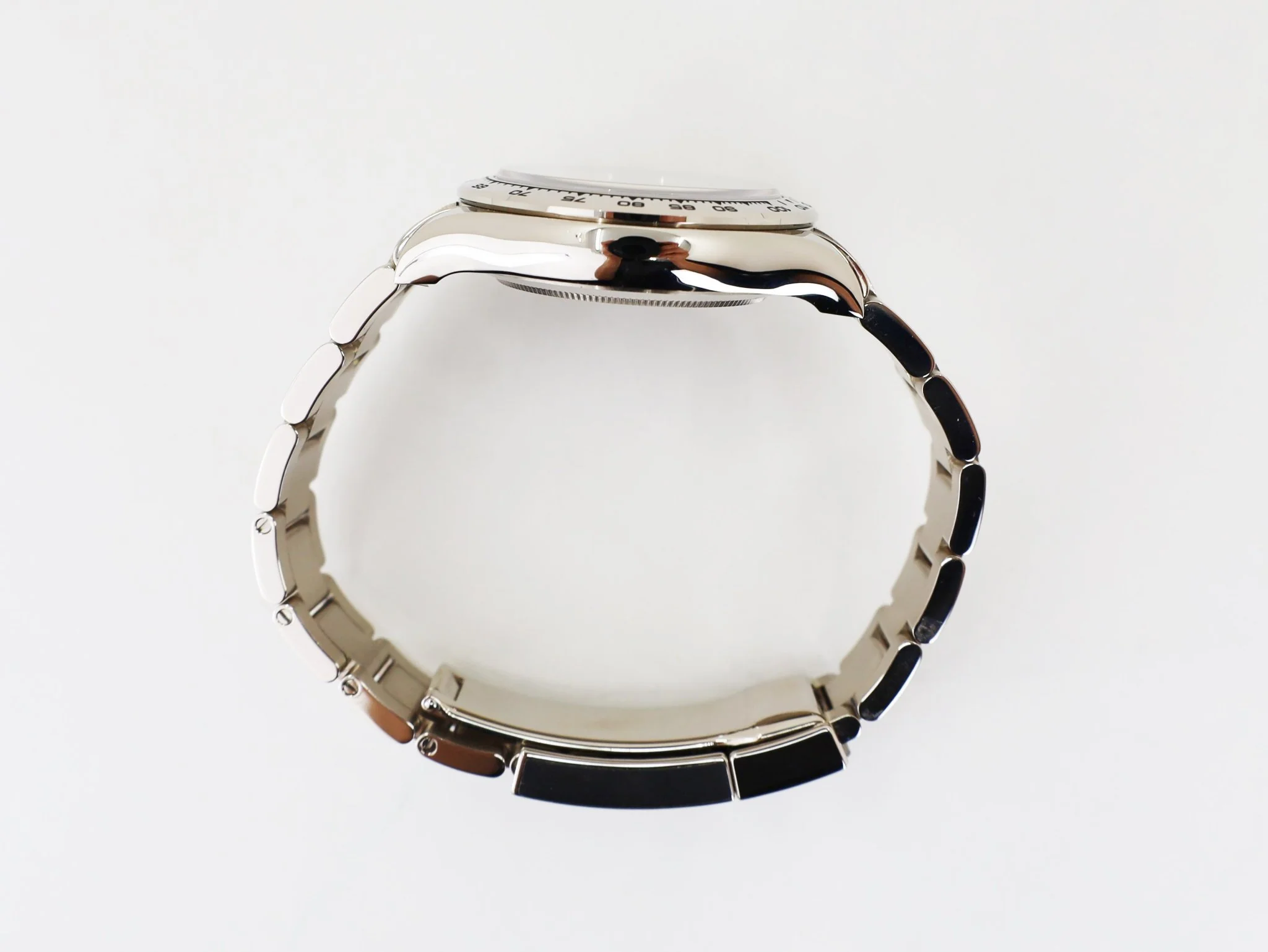 Rolex Daytona White Gold Steel/Silver Index Dial White Gold Bezel Oyster Bracelet 116509 - Image 8