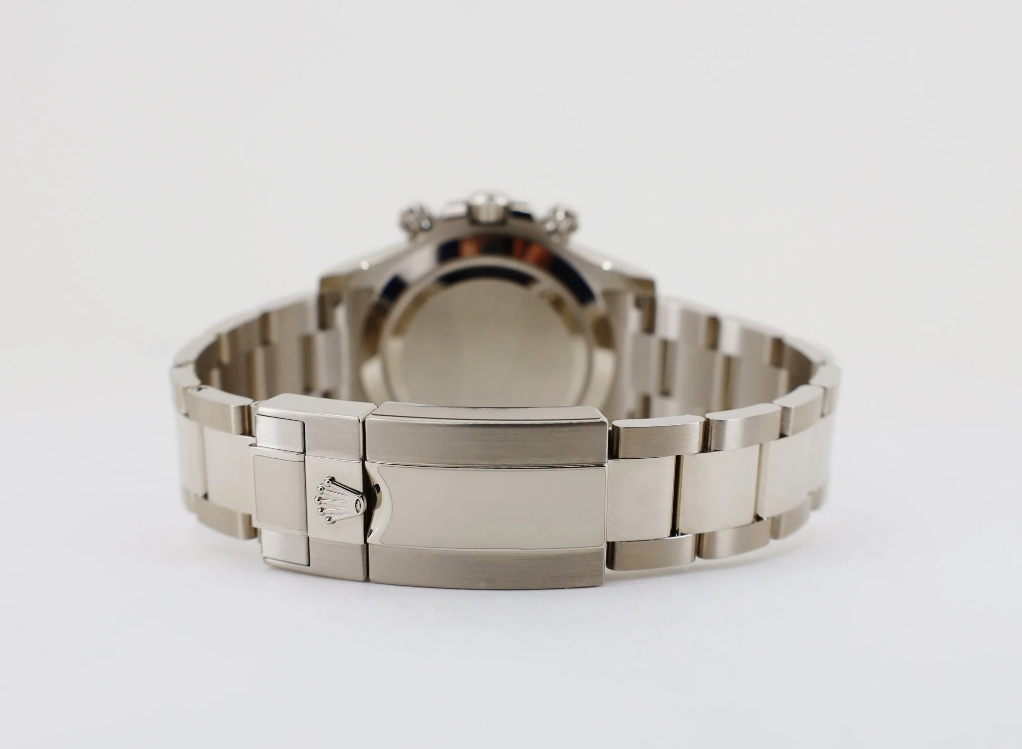 Rolex Daytona White Gold Steel/Silver Index Dial White Gold Bezel Oyster Bracelet 116509 - Image 9
