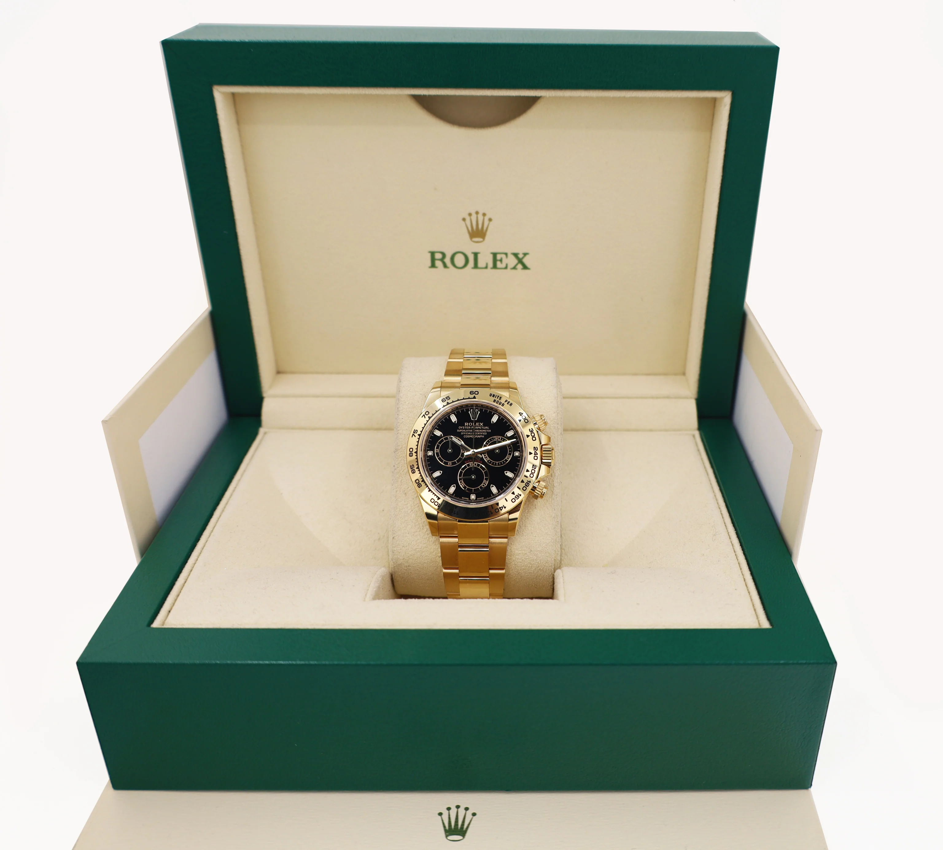 Rolex Daytona Yellow Gold Black Index Dial Yellow Gold Bezel Oyster Bracelet 116508 - Image 3