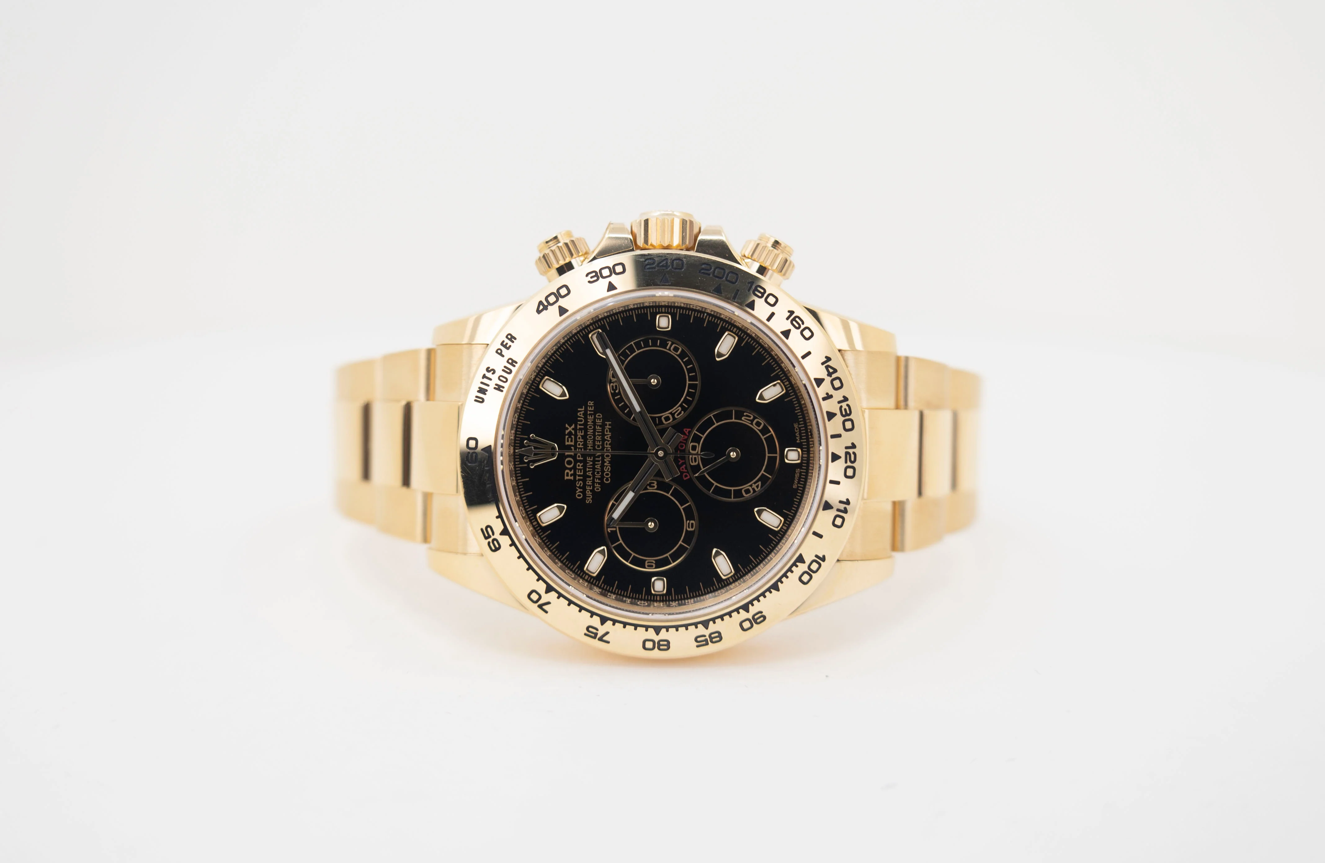 Rolex Daytona Yellow Gold Black Index Dial Yellow Gold Bezel Oyster Bracelet 116508 - Image 4