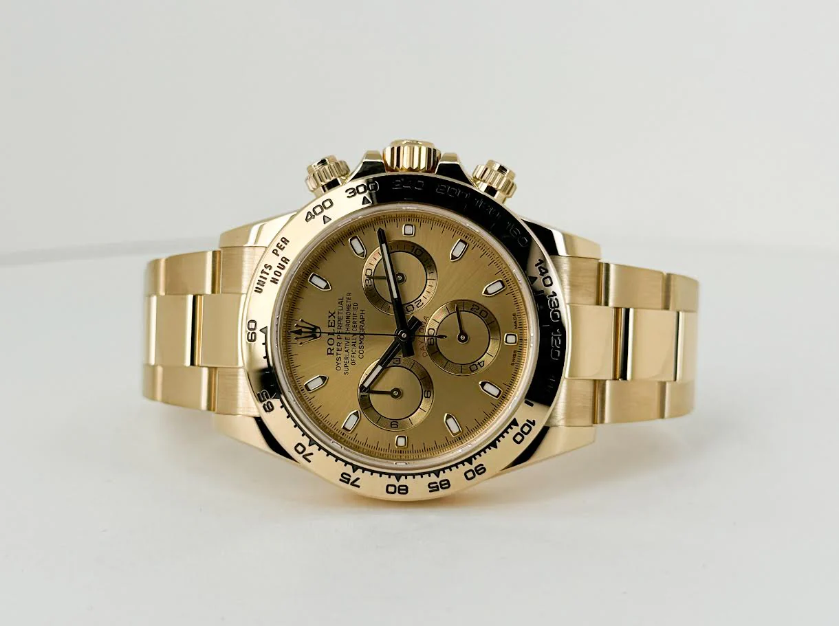 Rolex Daytona Yellow Gold Champagne Index Dial Yellow Gold Bezel Oyster Bracelet 116508 - Image 5
