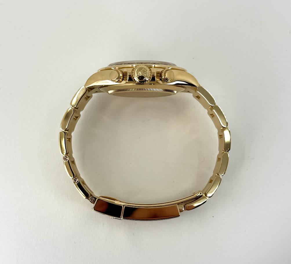 Rolex Daytona Yellow Gold Champagne Index Dial Yellow Gold Bezel Oyster Bracelet 116508 - Image 8