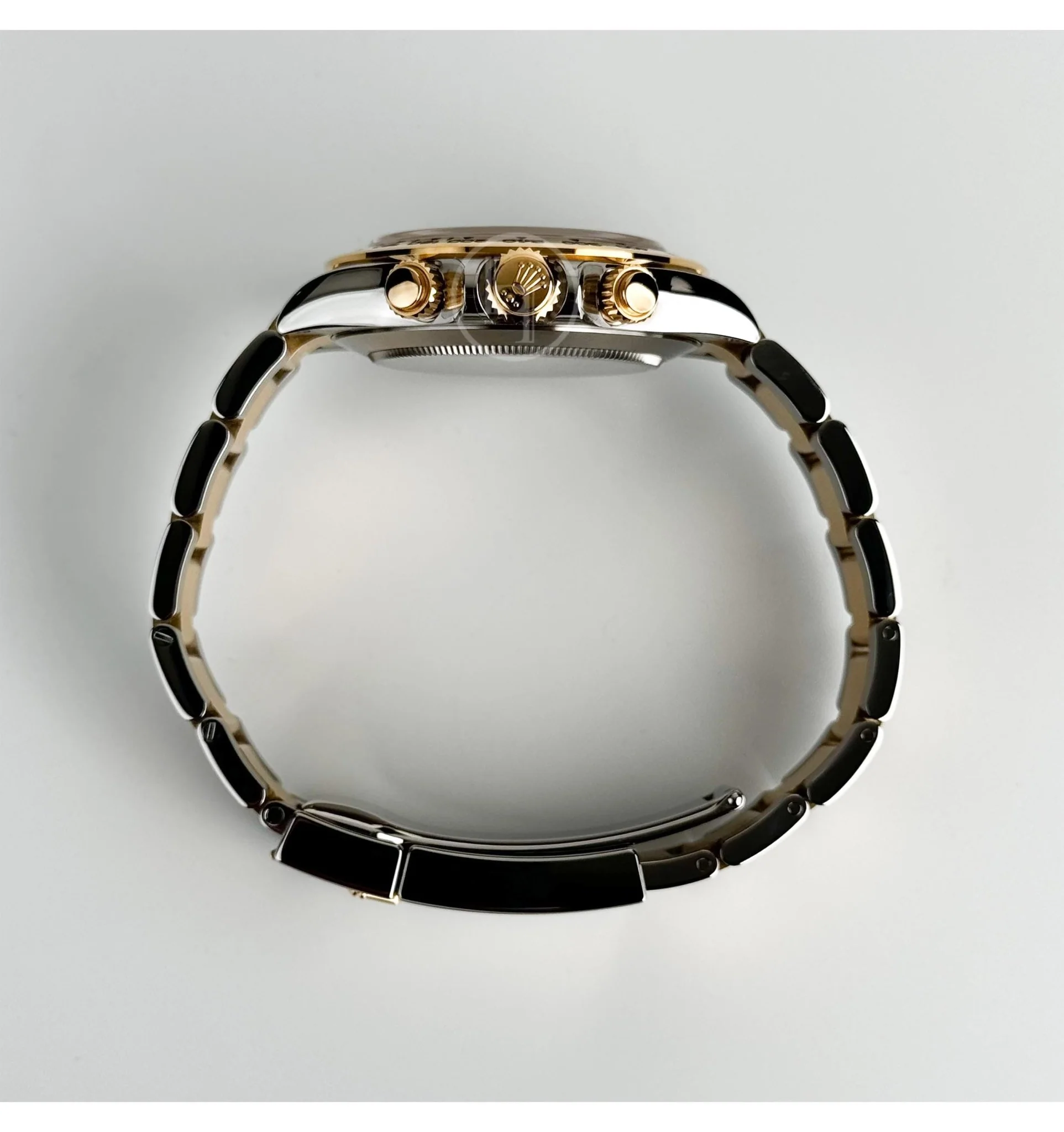 Rolex Daytona Yellow Gold/Steel Tahitian Mother of Pearl Diamond Dial Yellow Gold Bezel Oyster Bracelet 116503 - Image 8