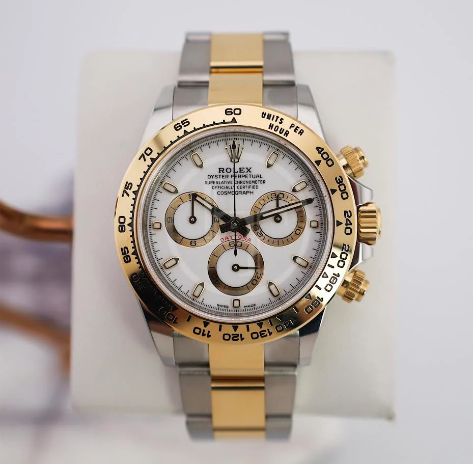 Rolex Daytona Yellow Gold/Steel White Index Dial Yellow Gold Bezel Oyster Bracelet 116503 - Image 2