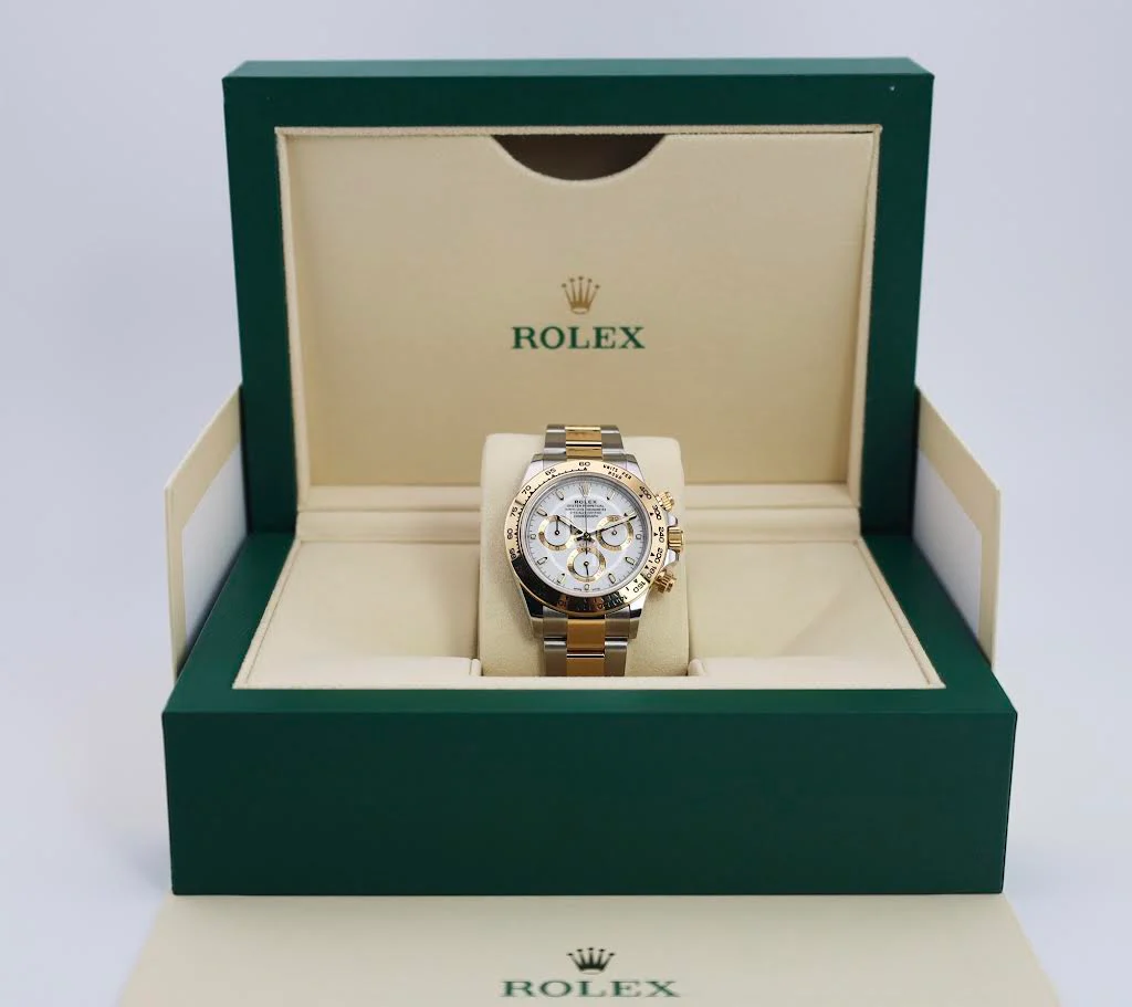 Rolex Daytona Yellow Gold/Steel White Index Dial Yellow Gold Bezel Oyster Bracelet 116503 - Image 4