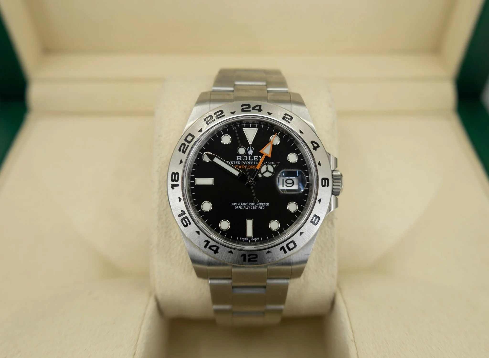 Rolex Explorer II "Steve McQueen" GMT Stainless Steel Black Dial 42mm Oyster Bracelet 216570 - Image 3