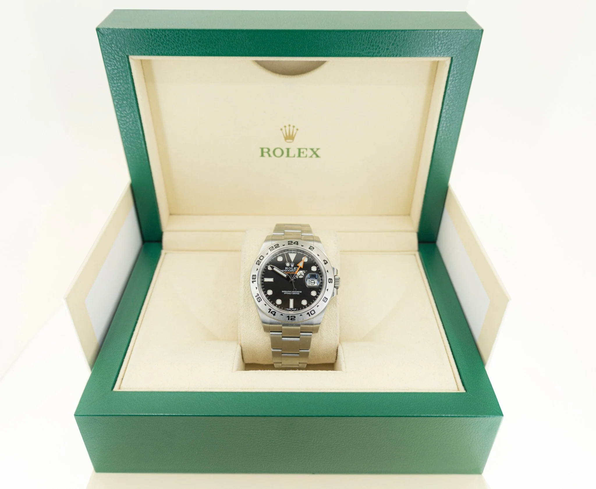 Rolex Explorer II "Steve McQueen" GMT Stainless Steel Black Dial 42mm Oyster Bracelet 216570 - Image 4