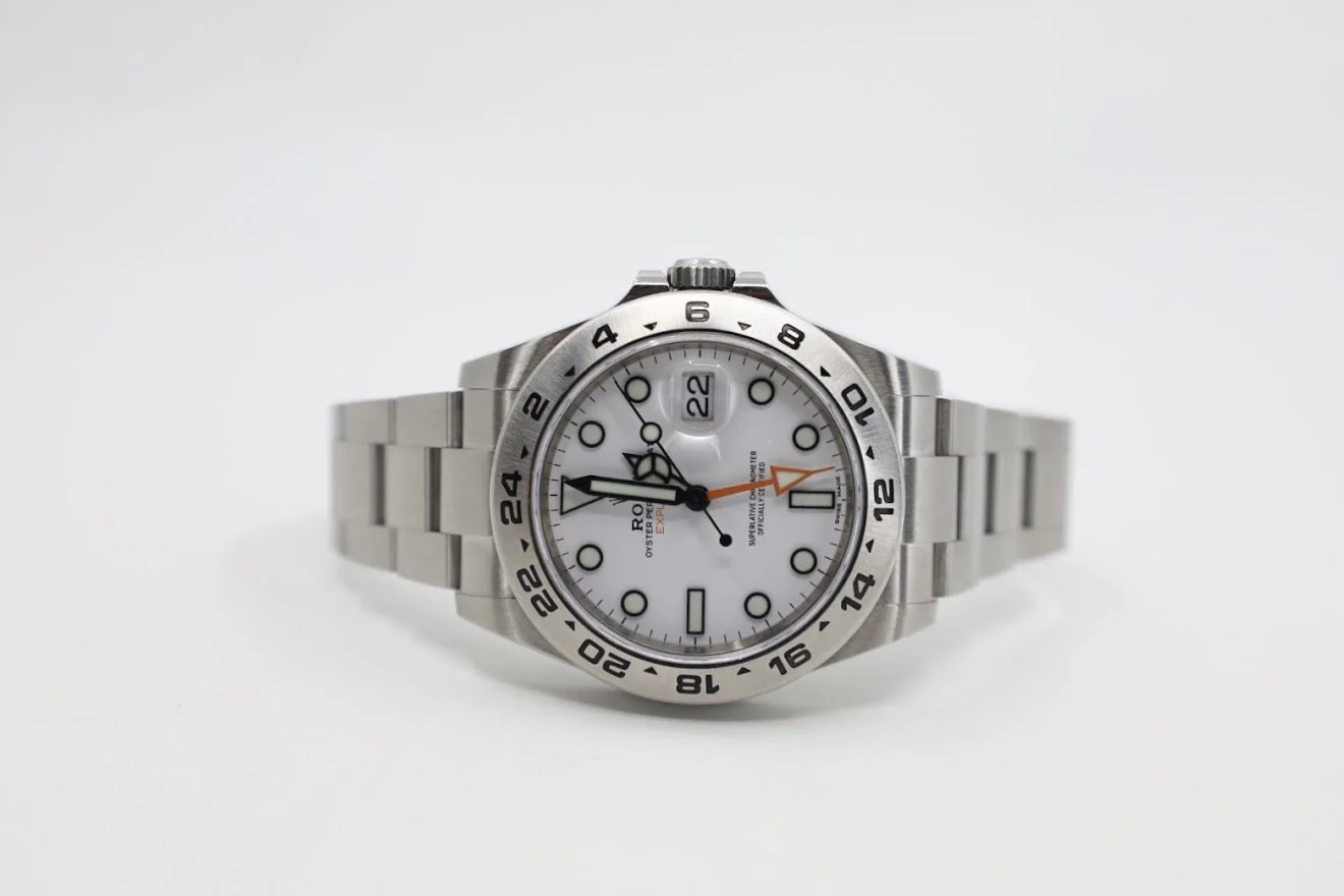 Rolex Explorer II "Steve McQueen" GMT Stainless Steel White Dial 42mm Oyster Bracelet 216570 - Image 5