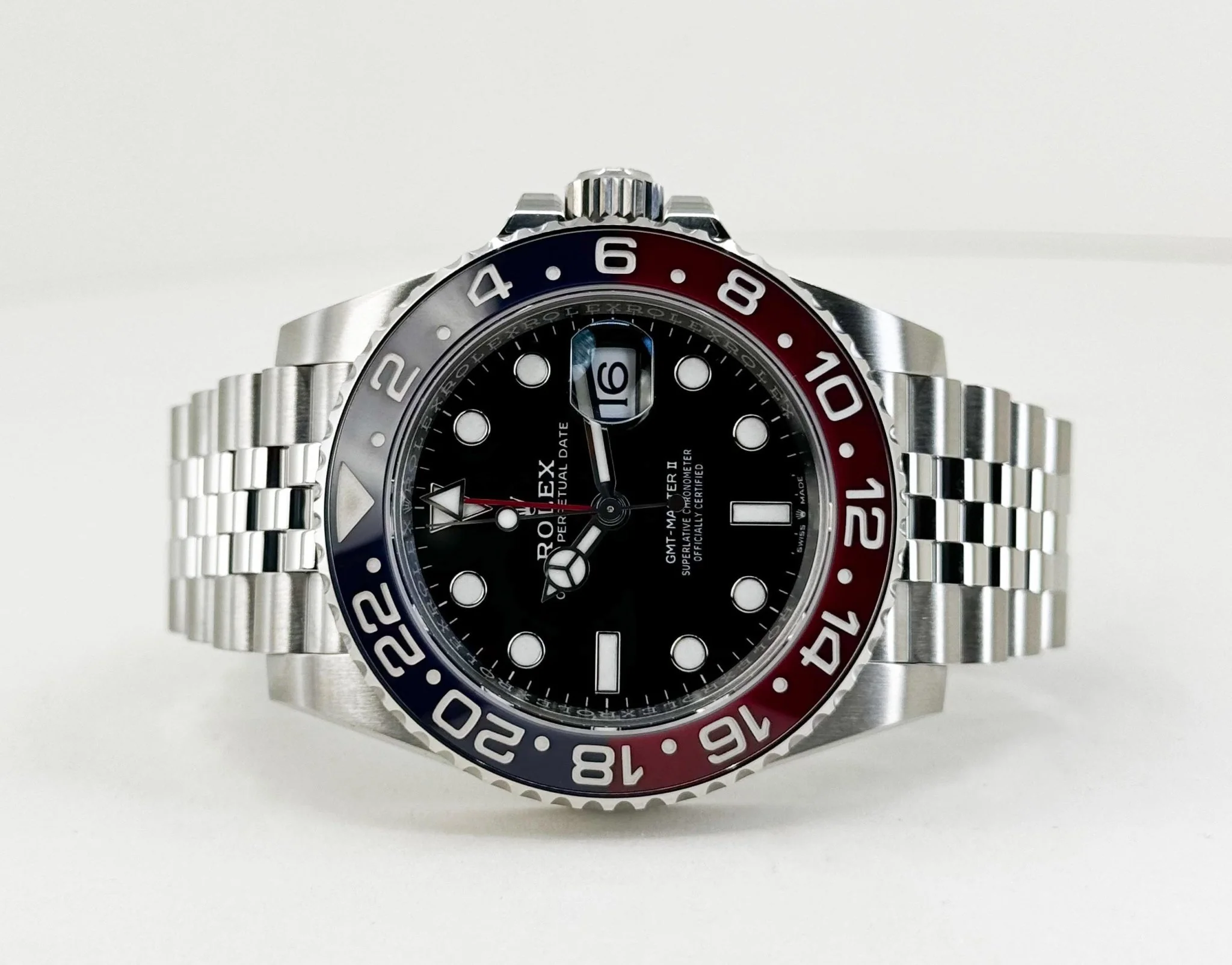 Rolex GMT Master II “Pepsi” Steel Black Dial Red/Blue Ceramic Bezel Jubilee Bracelet 126710BLRO - Image 5