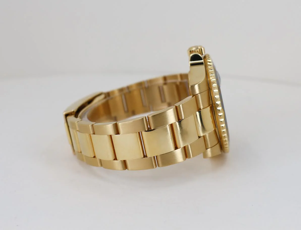 Rolex GMT-Master II Yellow Gold Green Dial Oyster Bracelet 116718LN - Image 5
