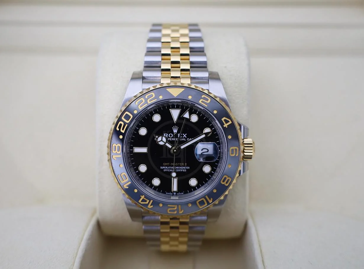 Rolex GMT-Master II Yellow Gold/Steel Black Dial 40mm Jubilee Bracelet Watch - 126713GRNR - Image 3