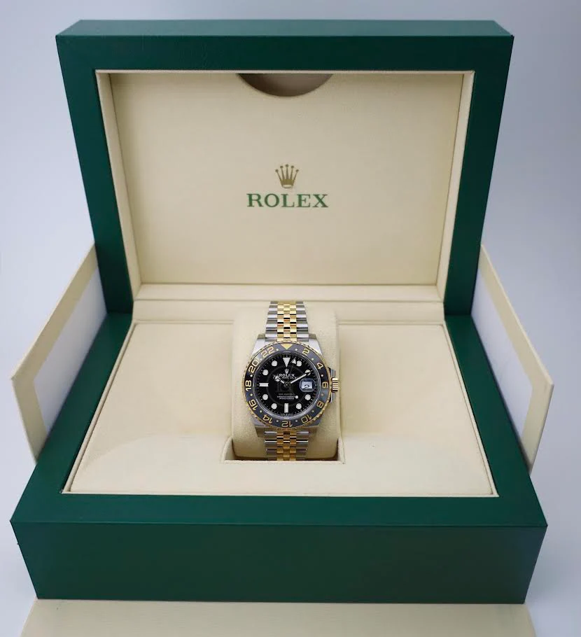 Rolex GMT-Master II Yellow Gold/Steel Black Dial 40mm Jubilee Bracelet Watch - 126713GRNR - Image 4