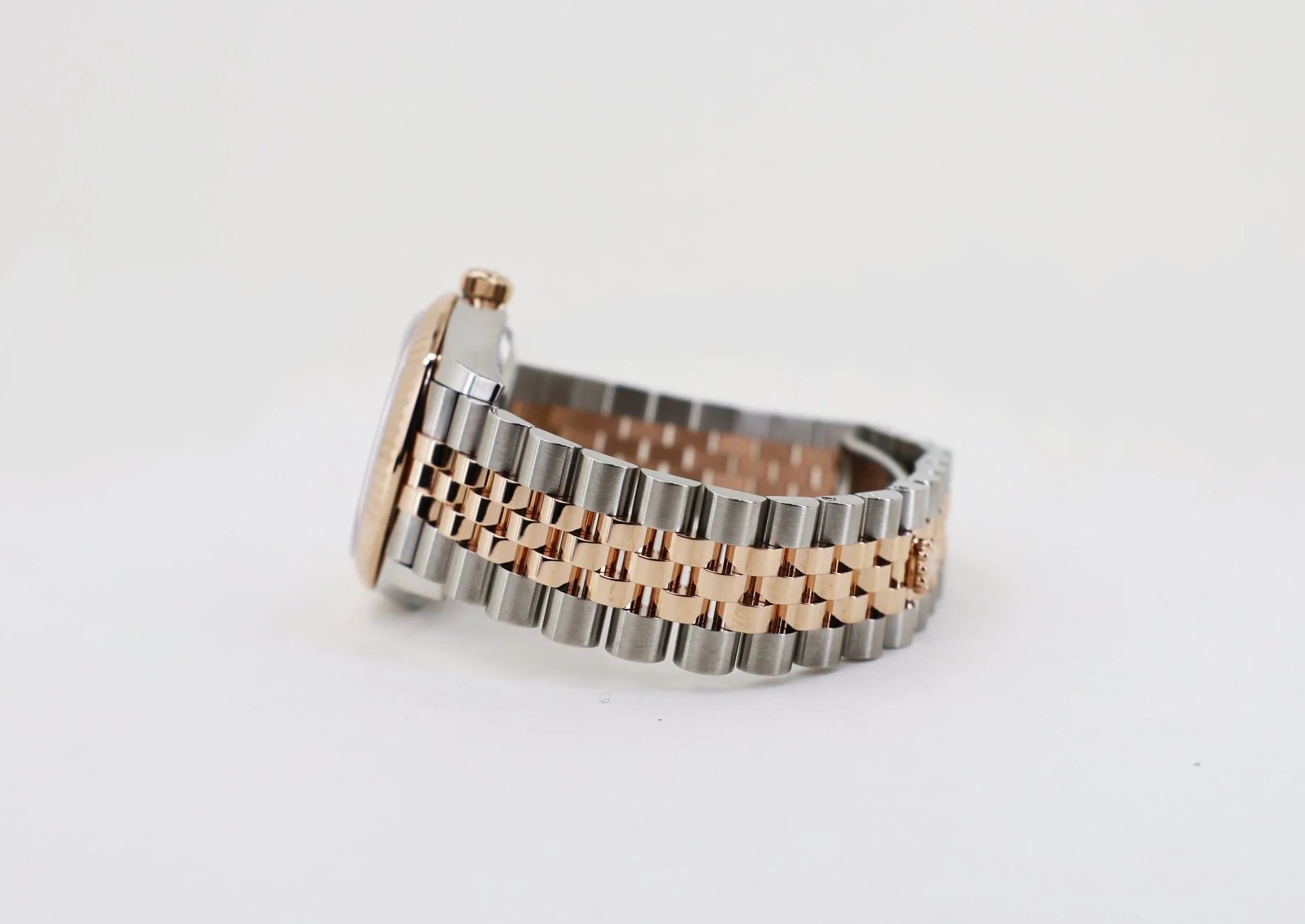 Rolex Lady-Datejust 31 Rose Gold/Steel Rhodium Index Dial & Fluted Bezel Jubilee Bracelet 278271 - Image 6