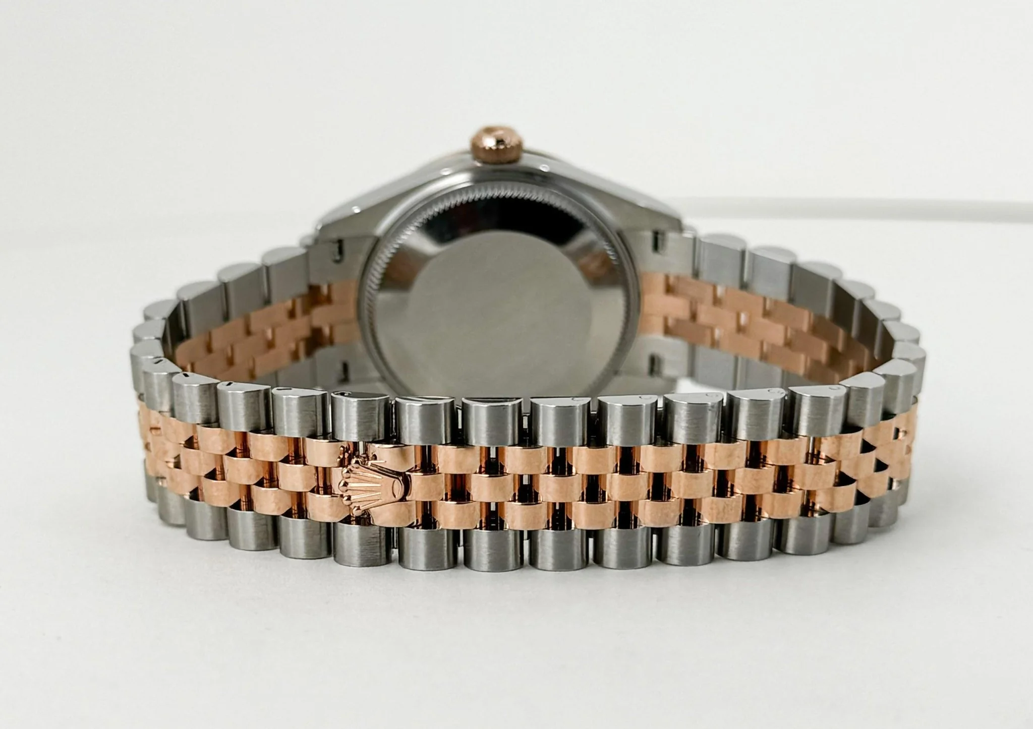 Rolex Lady-Datejust 31 Rose Gold/Steel Rose Index Dial & Fluted Bezel Jubilee Bracelet 278271 - Image 10
