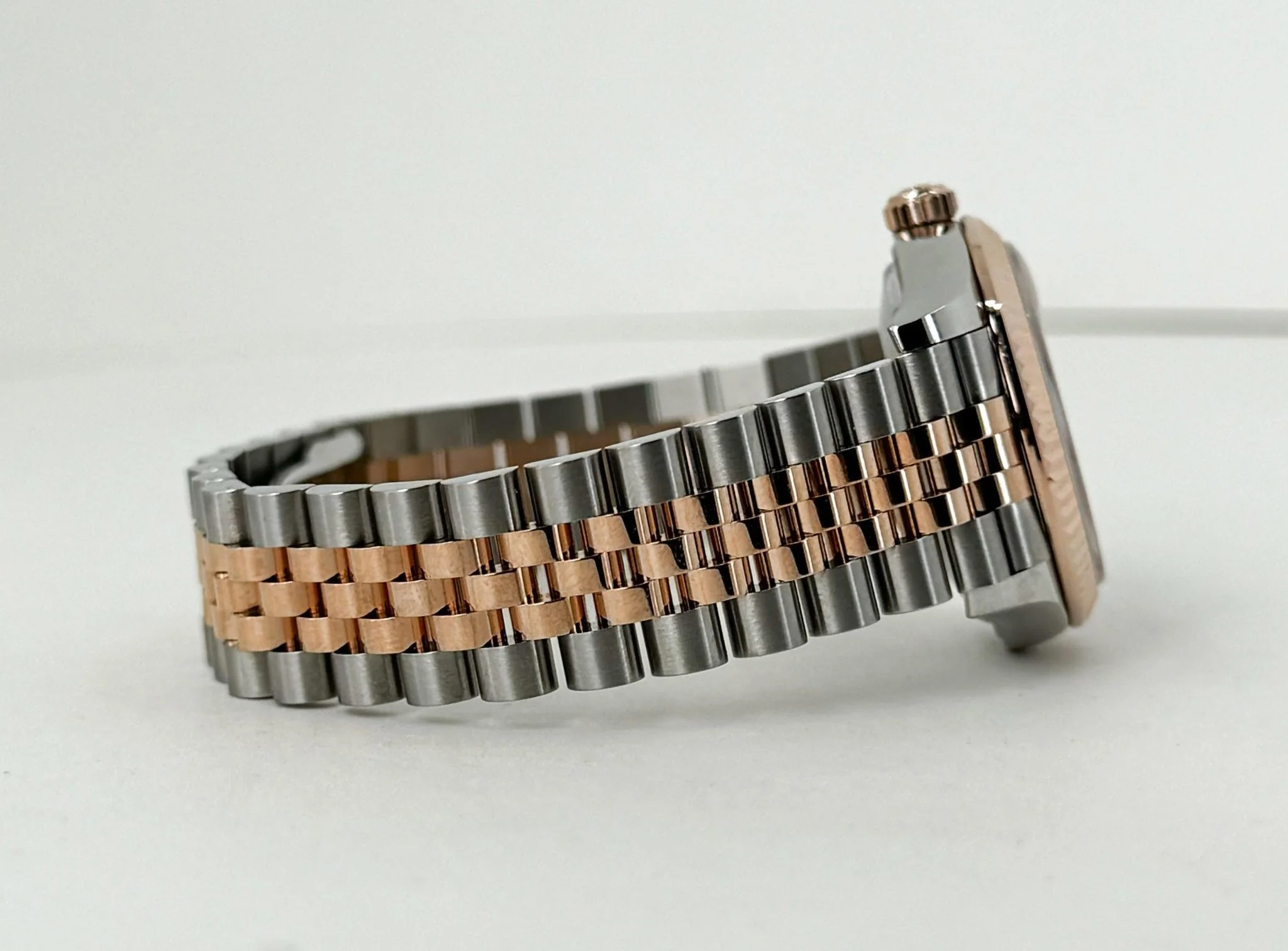 Rolex Lady-Datejust 31 Rose Gold/Steel Rose Index Dial & Fluted Bezel Jubilee Bracelet 278271 - Image 6