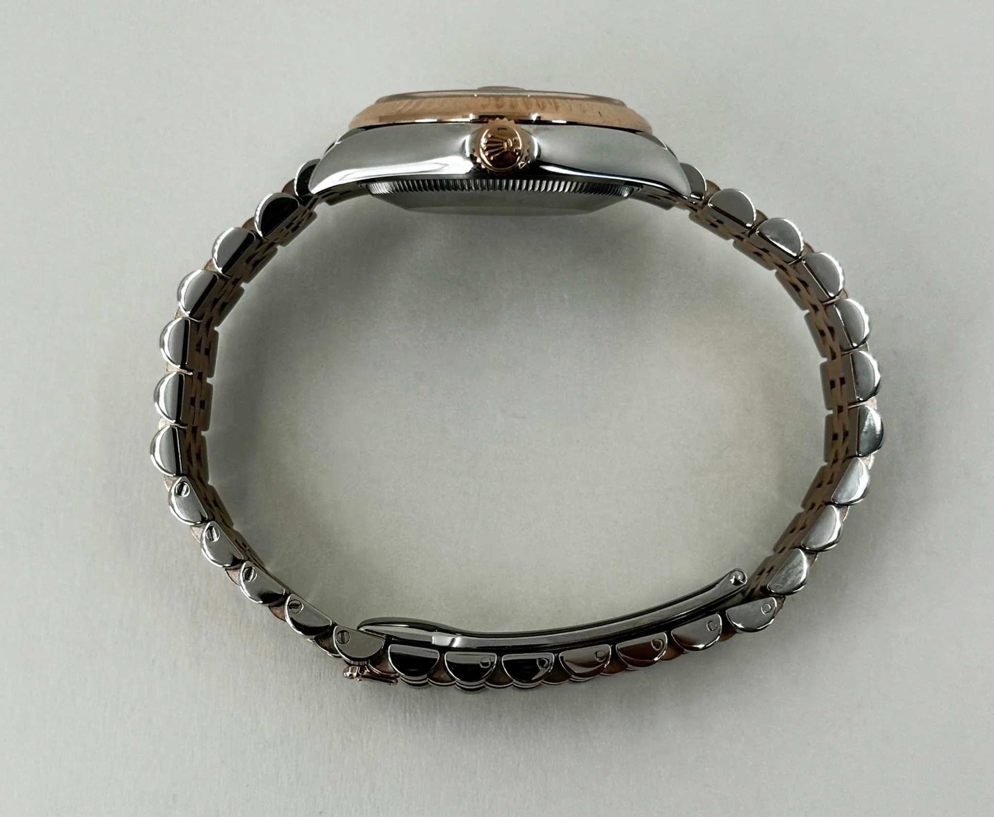 Rolex Lady-Datejust 31 Rose Gold/Steel Rose Index Dial & Fluted Bezel Jubilee Bracelet 278271 - Image 8