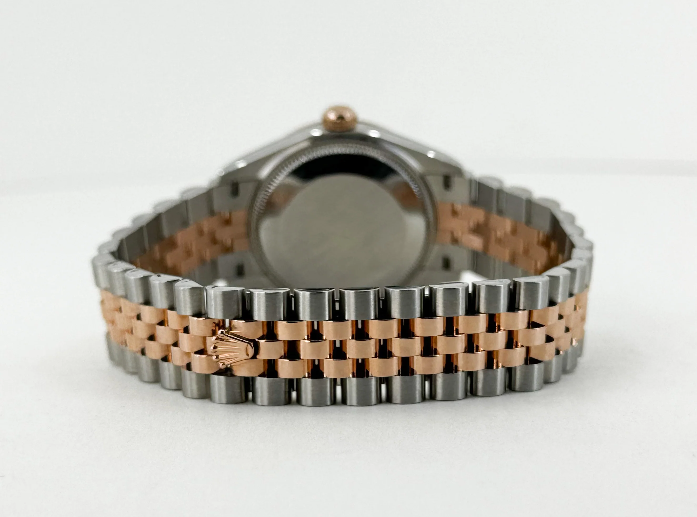 Rolex Lady-Datejust 31 Rose Gold/Steel White Roman Dial & Fluted Bezel Jubilee Bracelet 278271 - Image 9