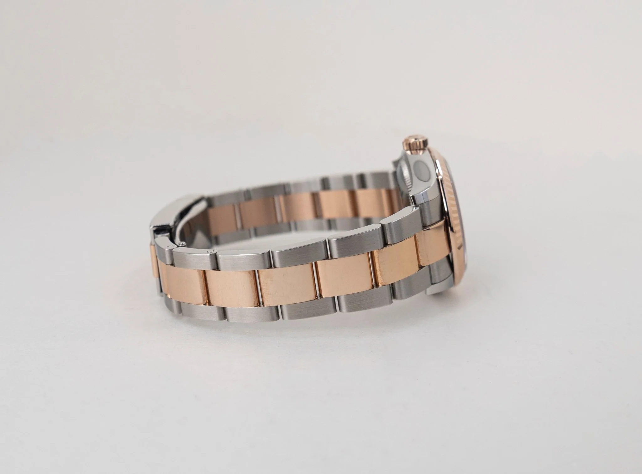 Rolex Lady-Datejust 31 Rose Gold/Steel White Roman Dial & Fluted Bezel Oyster Bracelet 278271 - Image 6
