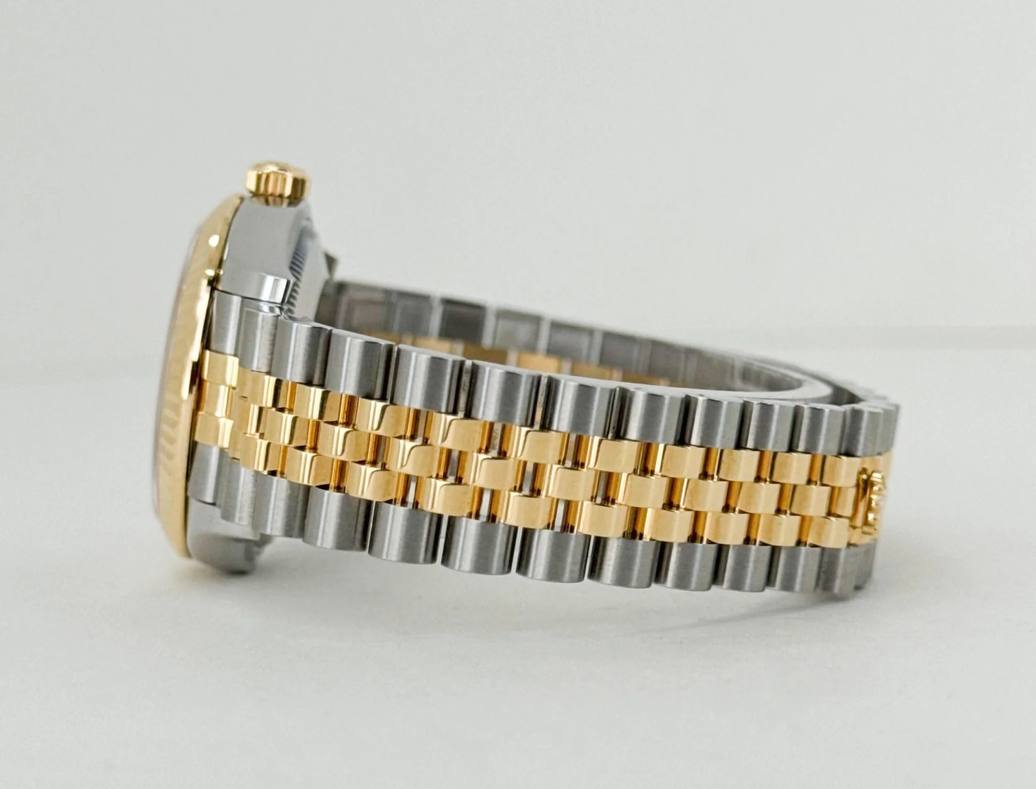 Rolex Lady-Datejust 31 Yellow Gold/Steel Dark Grey Roman Diamond VI Dial & Fluted Bezel Jubilee Bracelet 278273 - Image 7