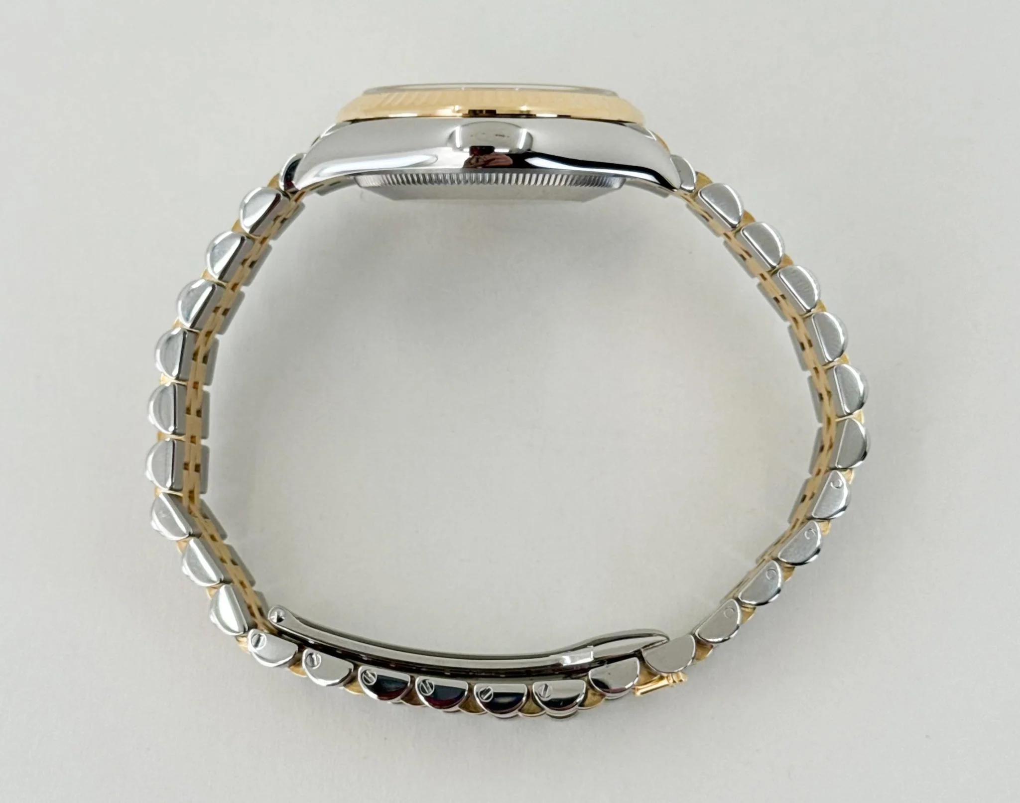Rolex Lady-Datejust 31 Yellow Gold/Steel Dark Grey Roman Diamond VI Dial & Fluted Bezel Jubilee Bracelet 278273 - Image 9