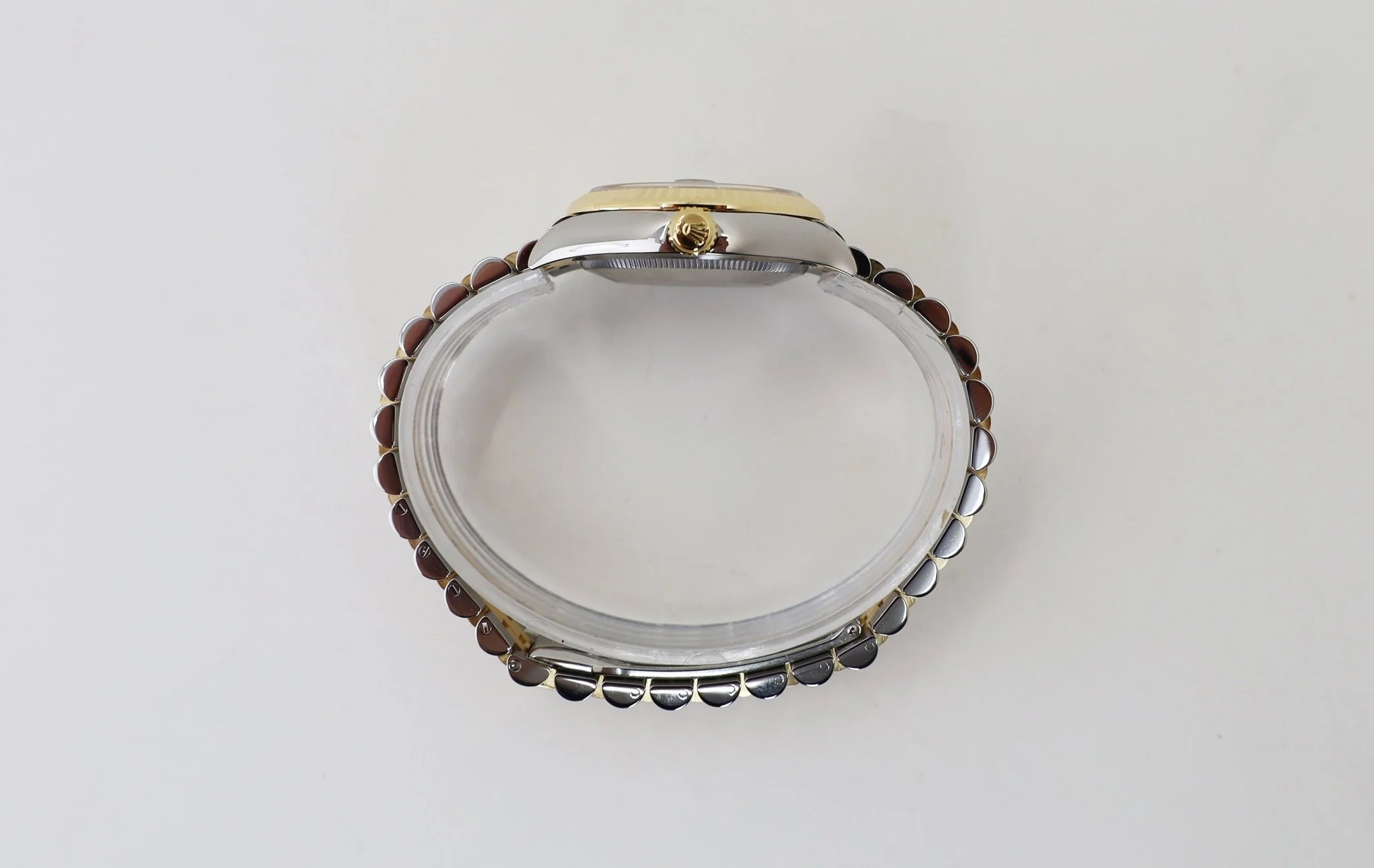 Rolex Lady-Datejust 31 Yellow Gold/Steel Olive Green Roman Diamond VI Dial & Fluted Bezel Jubilee Bracelet 278273 - Image 7