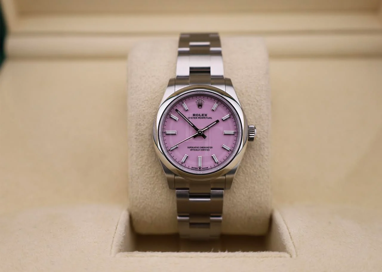 Rolex Oyster Perpetual 31 Candy Pink Dial Oyster Bracelet - 277200 - 2025 - Image 3