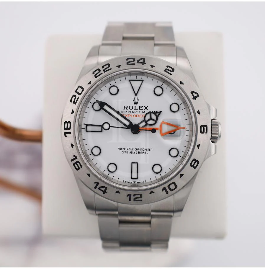 Rolex Oyster Perpetual Explorer II Watch - Oystersteel - White Dial - Oyster Bracelet - 2021 Release - 226570 w - Image 2