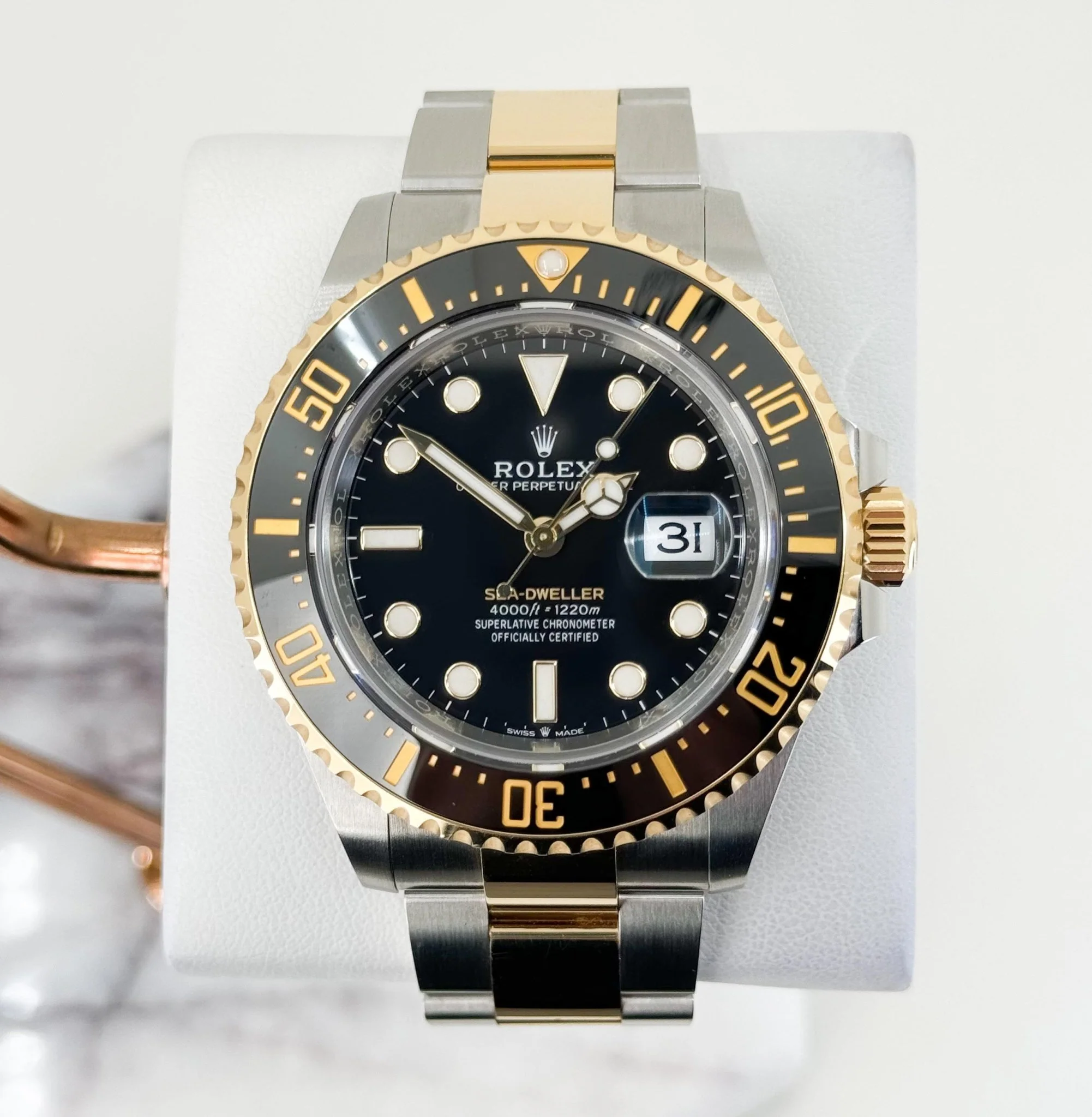 Rolex Sea-Dweller 43mm Case Yellow Gold/Steel Black Luminous Dial & Ceramic Bezel Oyster Bracelet 126603 - Image 2