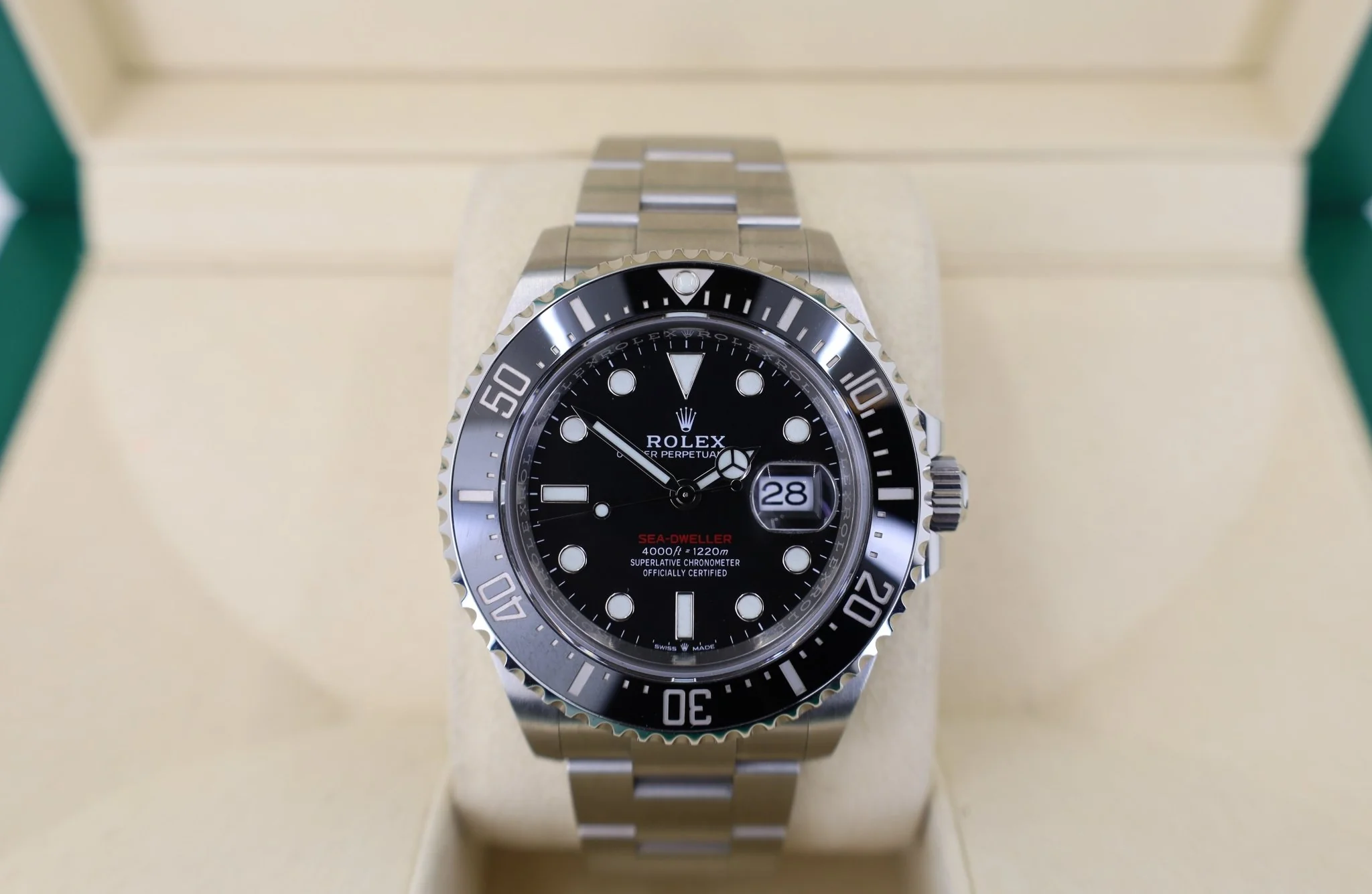 Rolex Sea-Dweller Stainless Steel Black Maxi Dial & Ceramic Bezel Oyster Bracelet 43mm 126600 - Image 3