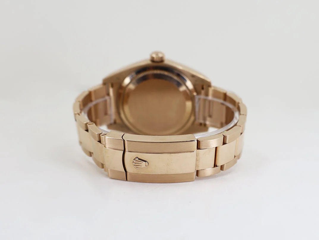 Rolex Sky-Dweller Rose Gold Dark Rhodium Index Dial Fluted Bezel Oyster Bracelet 326935 - Image 10
