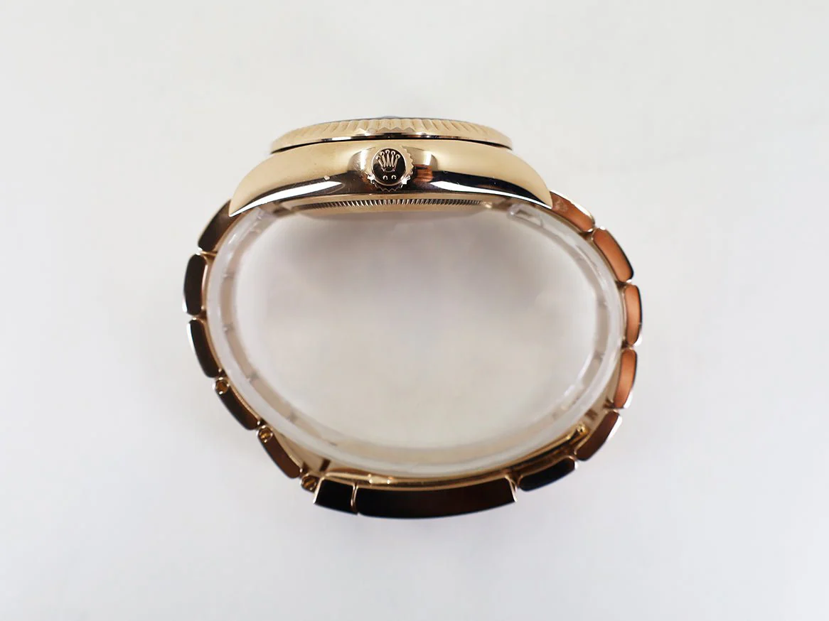 Rolex Sky-Dweller Rose Gold Dark Rhodium Index Dial Fluted Bezel Oyster Bracelet 326935 - Image 8