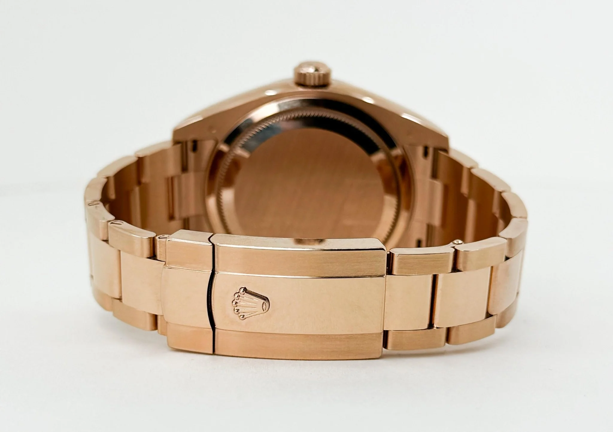 Rolex Sky-Dweller Rose Gold White Index Dial Fluted Bezel Oyster Bracelet 326935 - Image 10