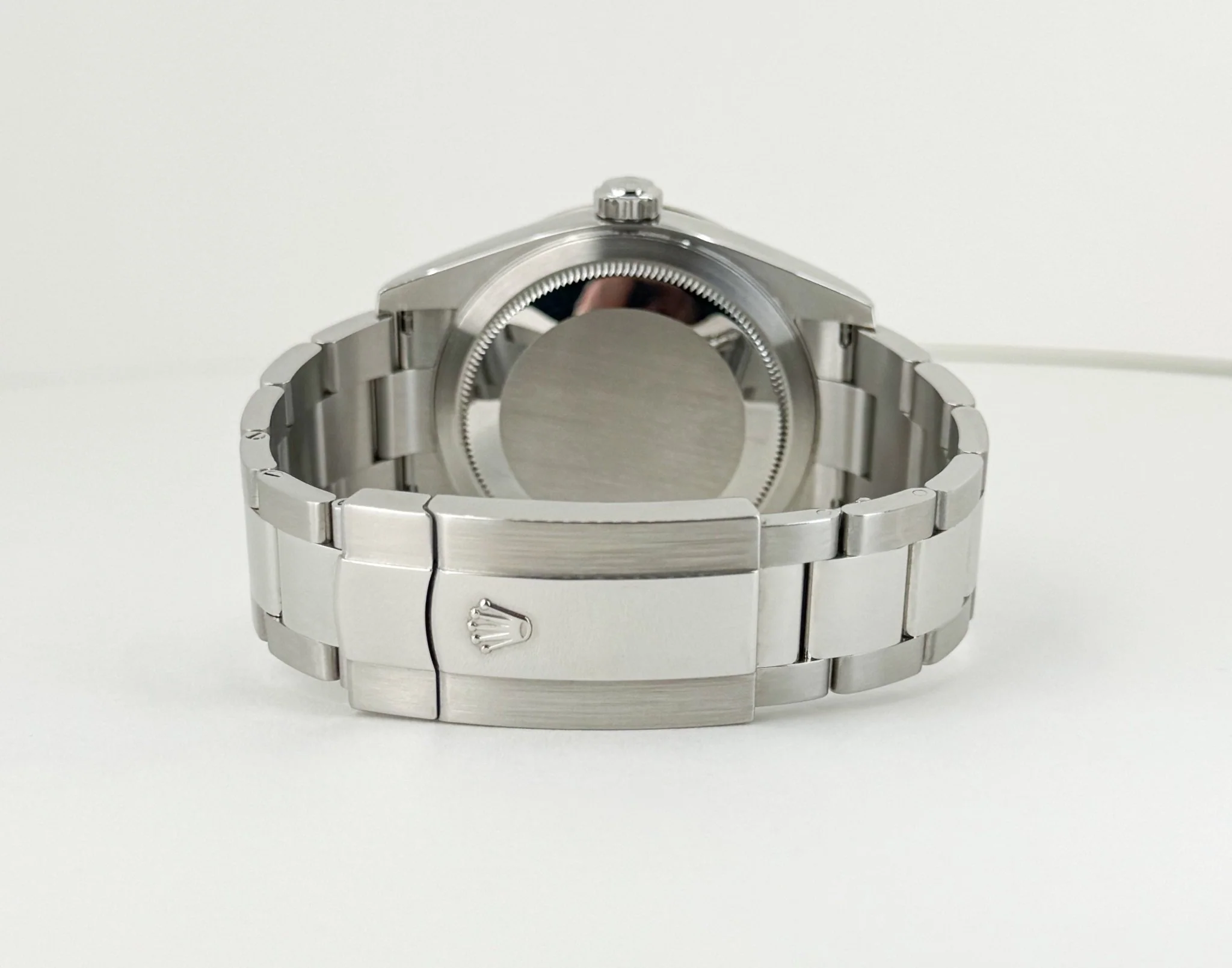 Rolex Sky-Dweller Stainless Steel Black Index Dial Fluted White Gold Bezel Oyster Bracelet 326934 - Image 10