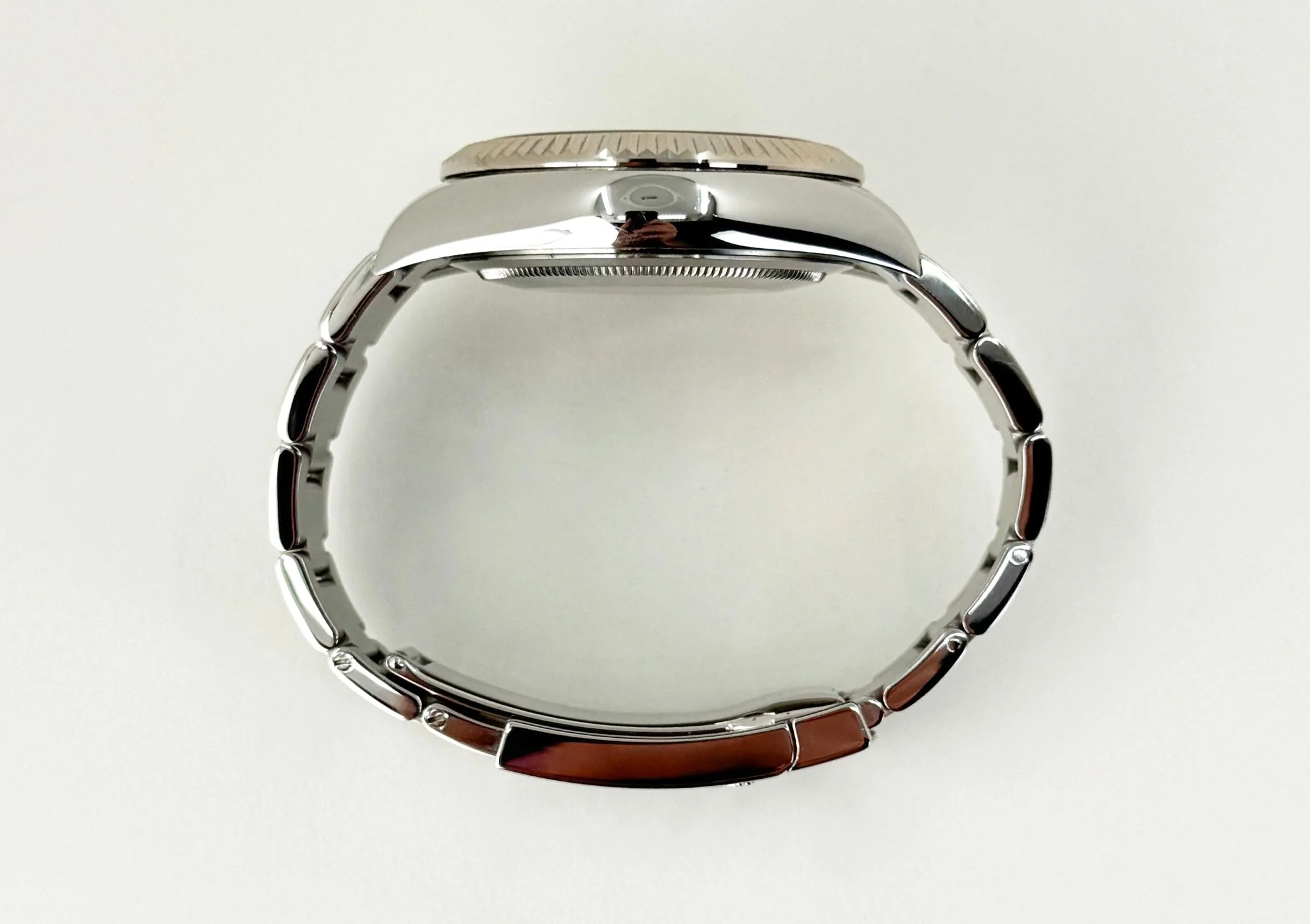 Rolex Sky-Dweller Stainless Steel Black Index Dial Fluted White Gold Bezel Oyster Bracelet 326934 - Image 9
