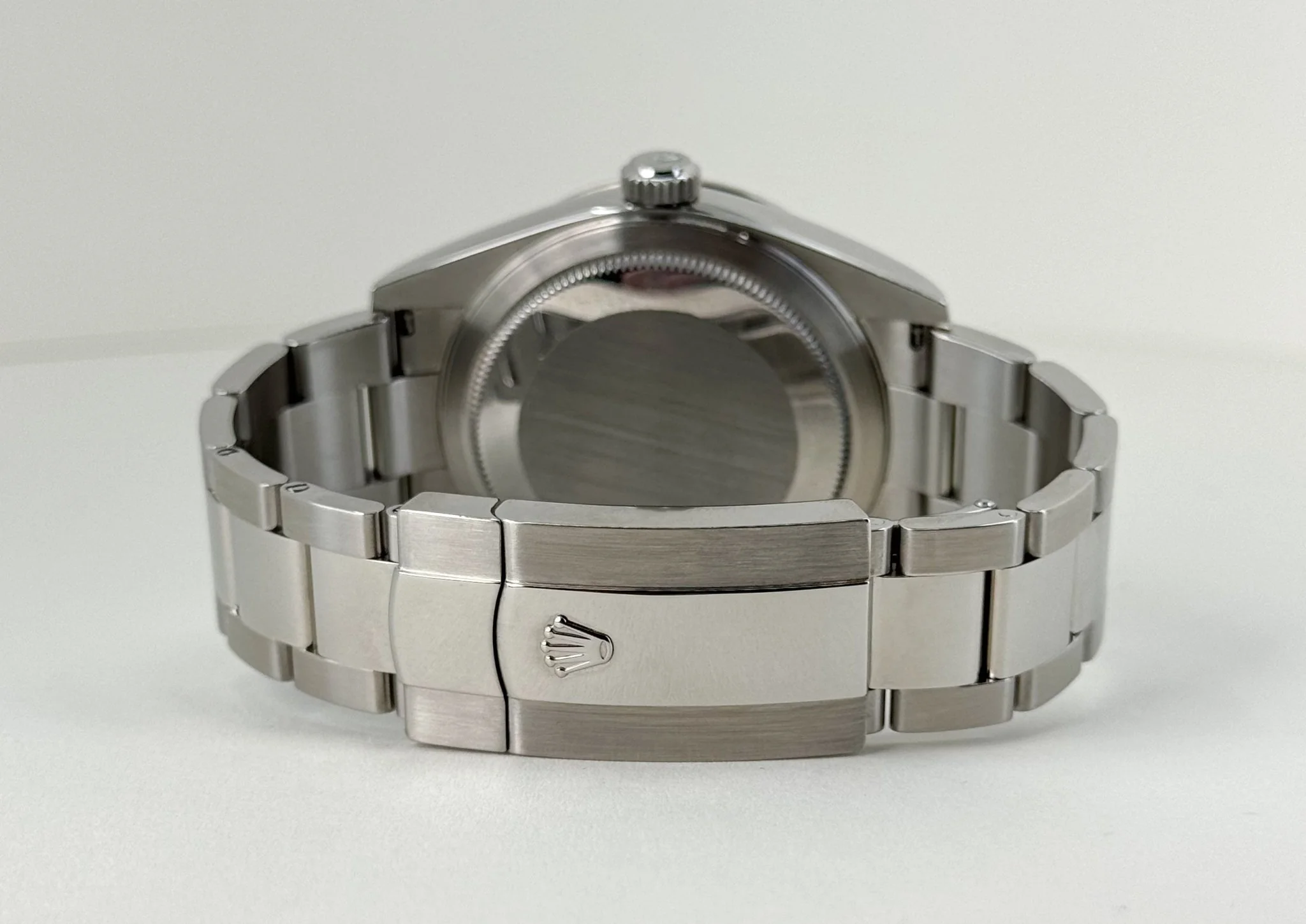 Rolex Sky-Dweller Stainless Steel White Index Dial Fluted White Gold Bezel Oyster Bracelet 326934 - Image 9