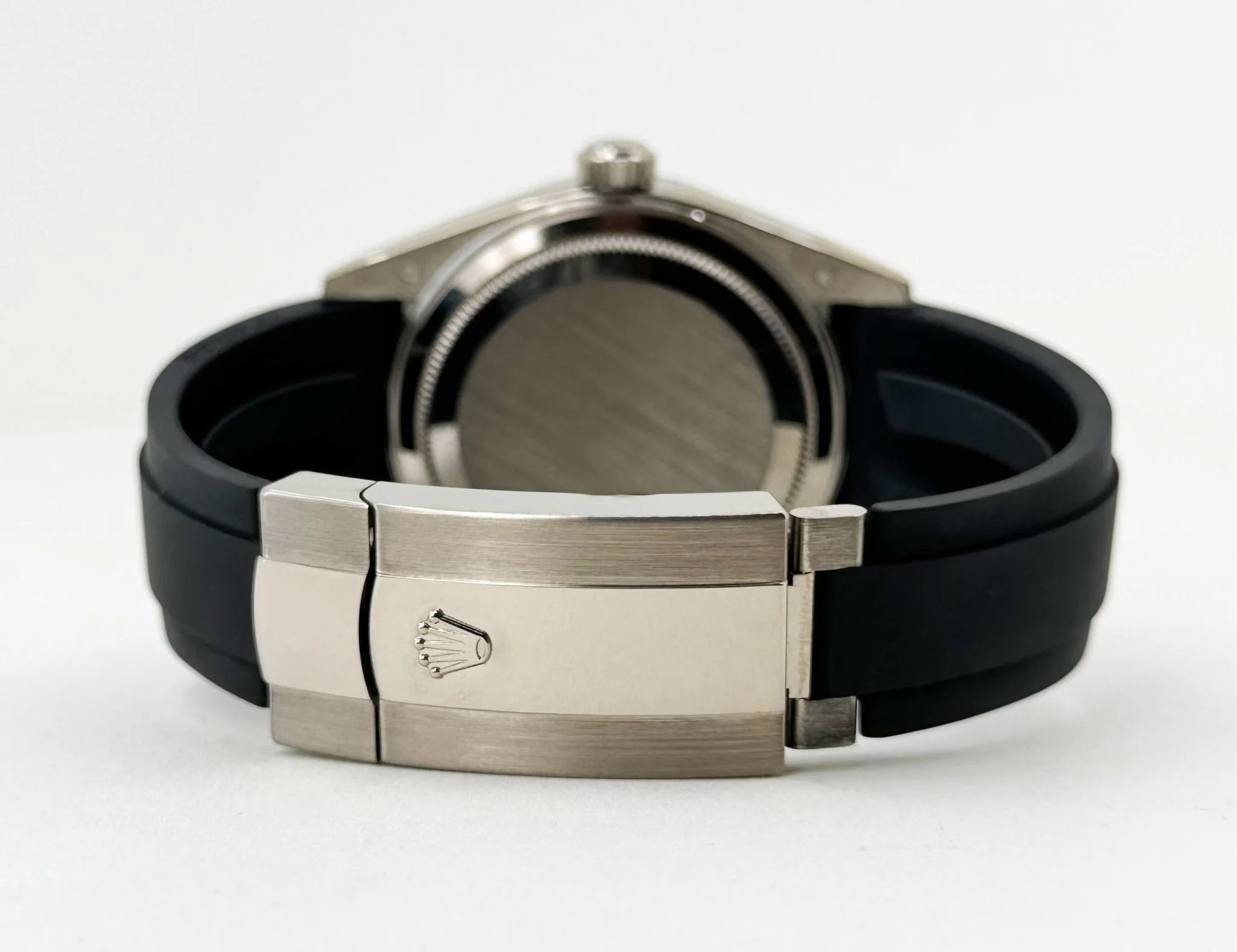 Rolex Sky-Dweller White Gold Bright Black Index Dial Oysterflex Rubber Strap 336239 - Image 10