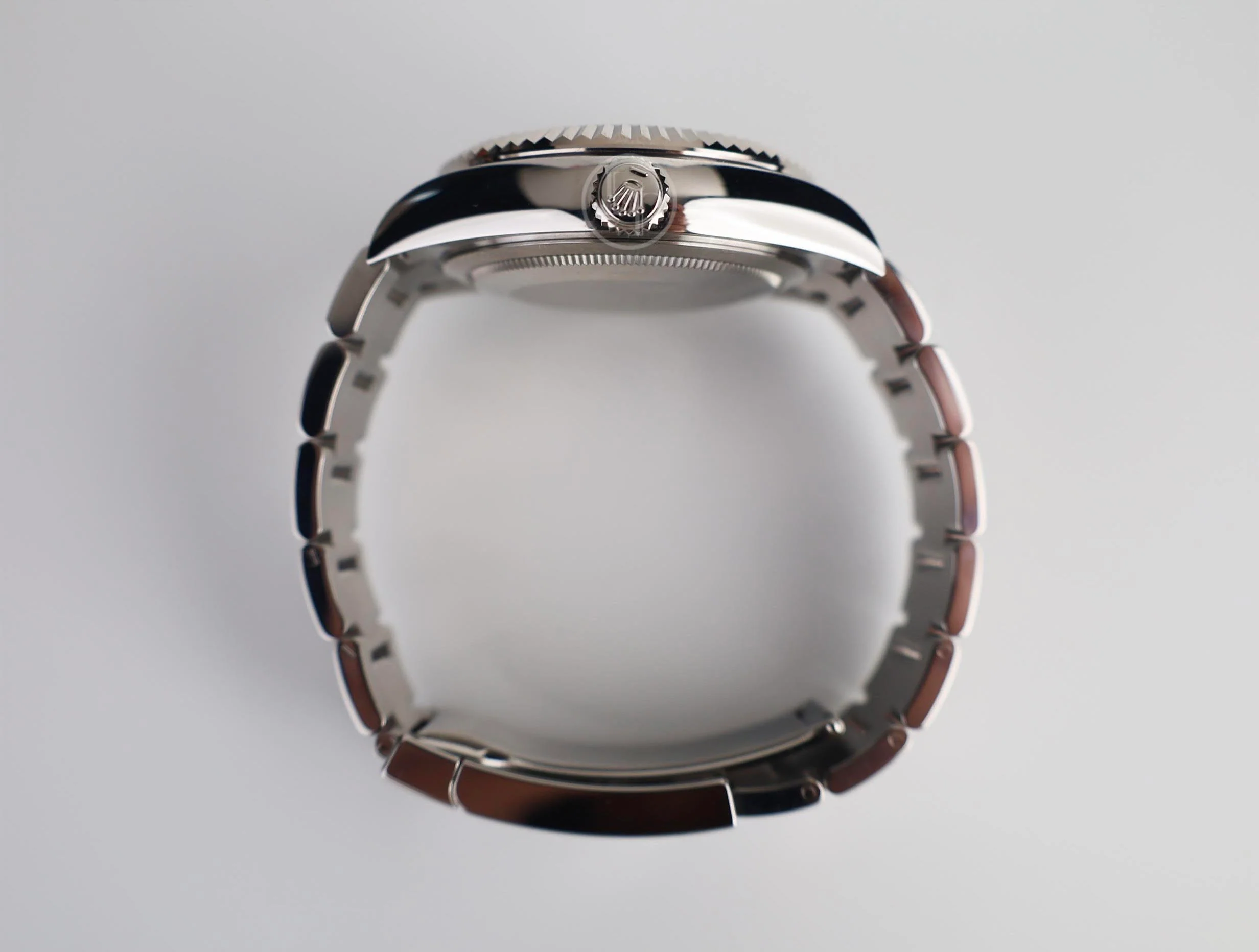 Rolex Sky-Dweller White Gold/Steel Mint Green Index Dial Oyster Bracelet Watch - 336934 - Image 8