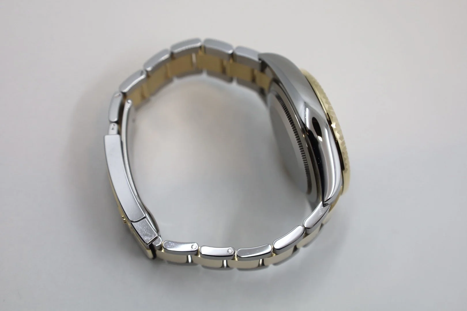 Rolex Sky-Dweller Yellow Gold/Steel Champagne Index Dial Fluted Bezel Oyster Bracelet 326933 - Image 8