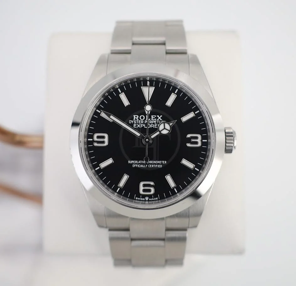Rolex Stainless Steel Oyster Perpetual Explorer - Black Dial - Oyster Bracelet - 124270 - Image 2