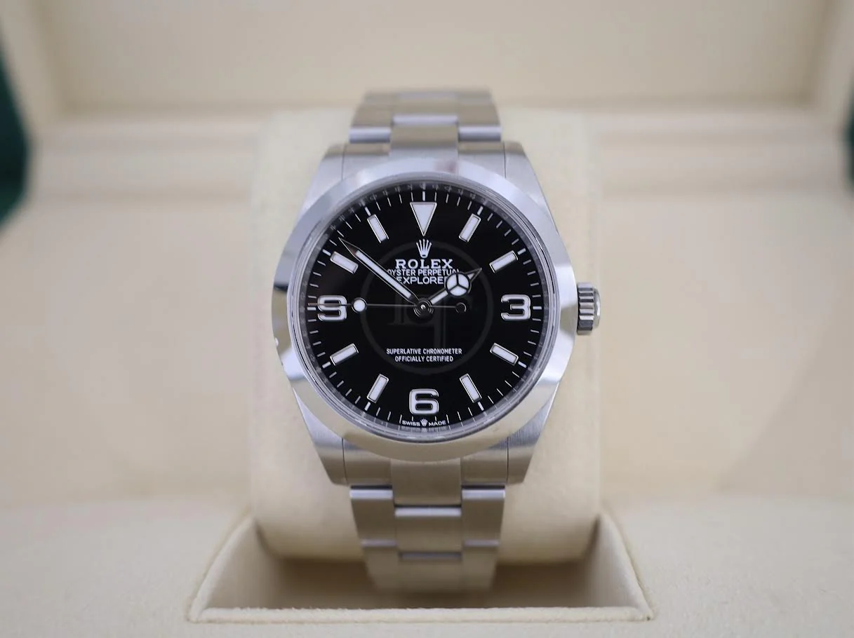 Rolex Stainless Steel Oyster Perpetual Explorer - Black Dial - Oyster Bracelet - 124270 - Image 3
