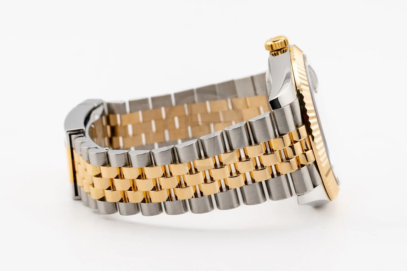 Rolex Steel and Yellow Gold Rolesor Datejust 41 Watch - Fluted Bezel - White Mother-Of-Pearl Diamond Dial - Jubilee Bracelet - 126333 mdj - Image 3