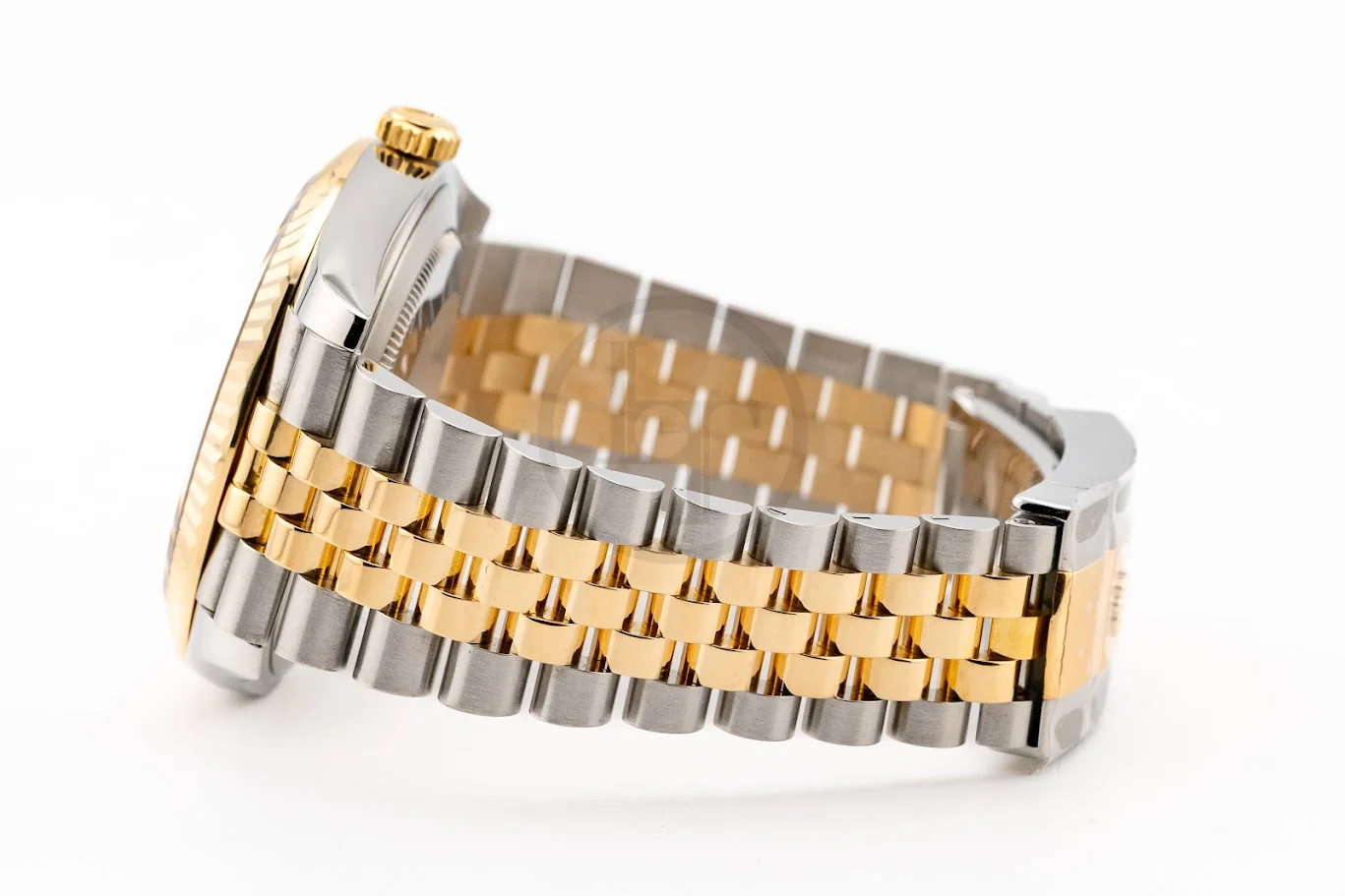 Rolex Steel and Yellow Gold Rolesor Datejust 41 Watch - Fluted Bezel - White Mother-Of-Pearl Diamond Dial - Jubilee Bracelet - 126333 mdj - Image 4