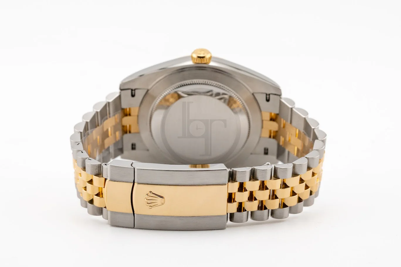 Rolex Steel and Yellow Gold Rolesor Datejust 41 Watch - Fluted Bezel - White Mother-Of-Pearl Diamond Dial - Jubilee Bracelet - 126333 mdj - Image 5