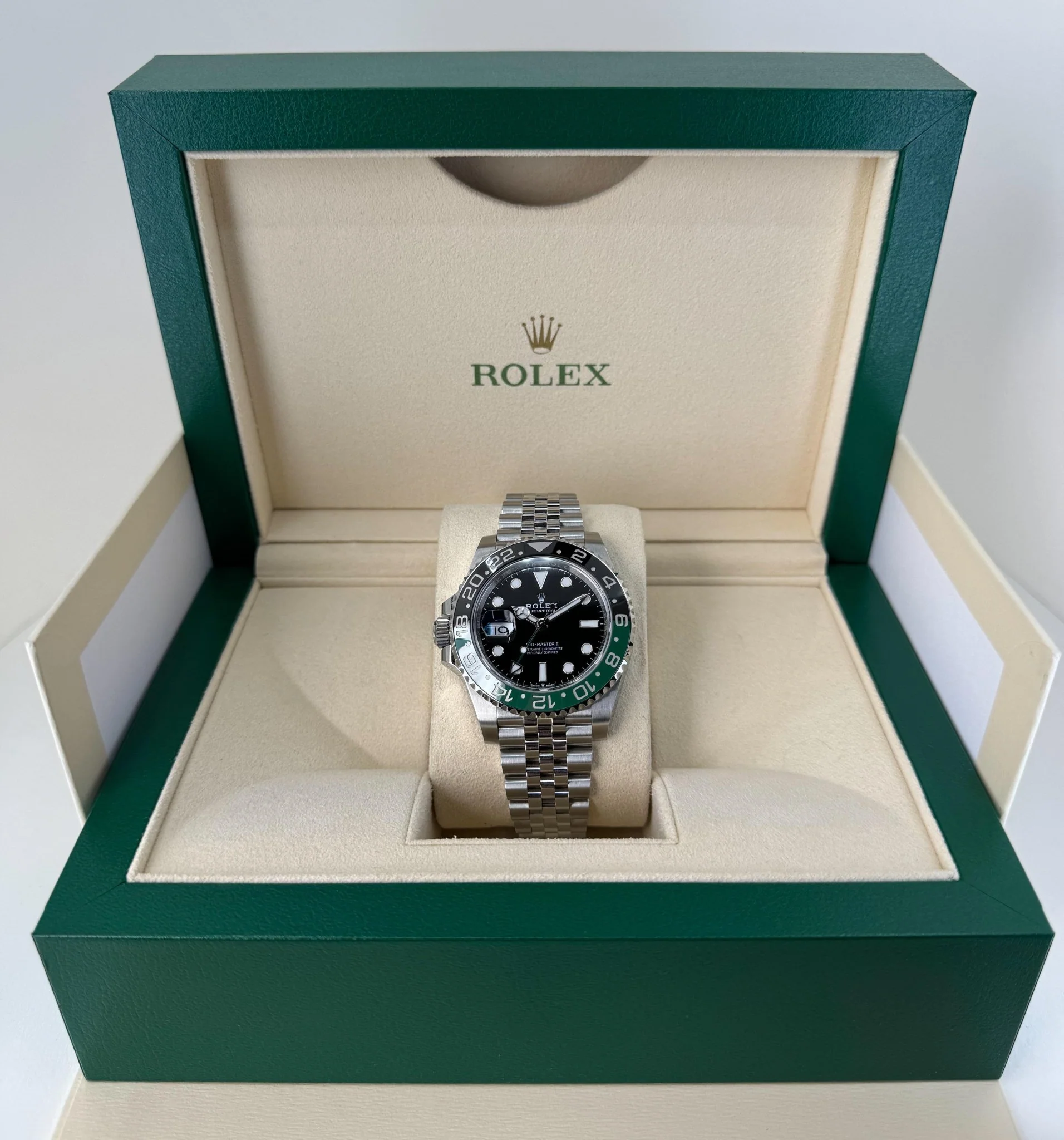 Rolex Steel GMT-Master II 40 Watch - "Sprite" - Black Dial - Jubilee Bracelet - 126720VTNR - Image 4