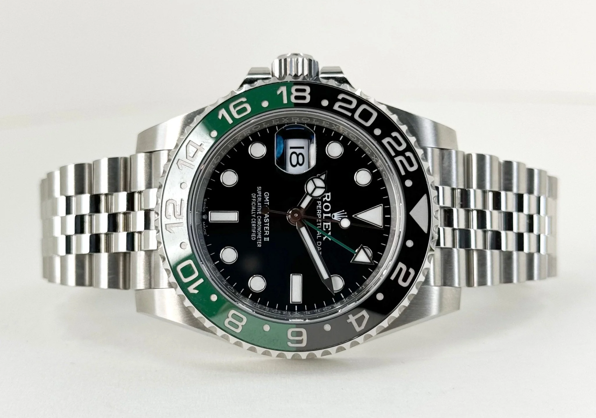 Rolex Steel GMT-Master II 40 Watch - "Sprite" - Black Dial - Jubilee Bracelet - 126720VTNR - Image 5